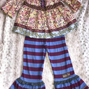 Matilda Jane Top & Ruffle Pants - Sz 4
